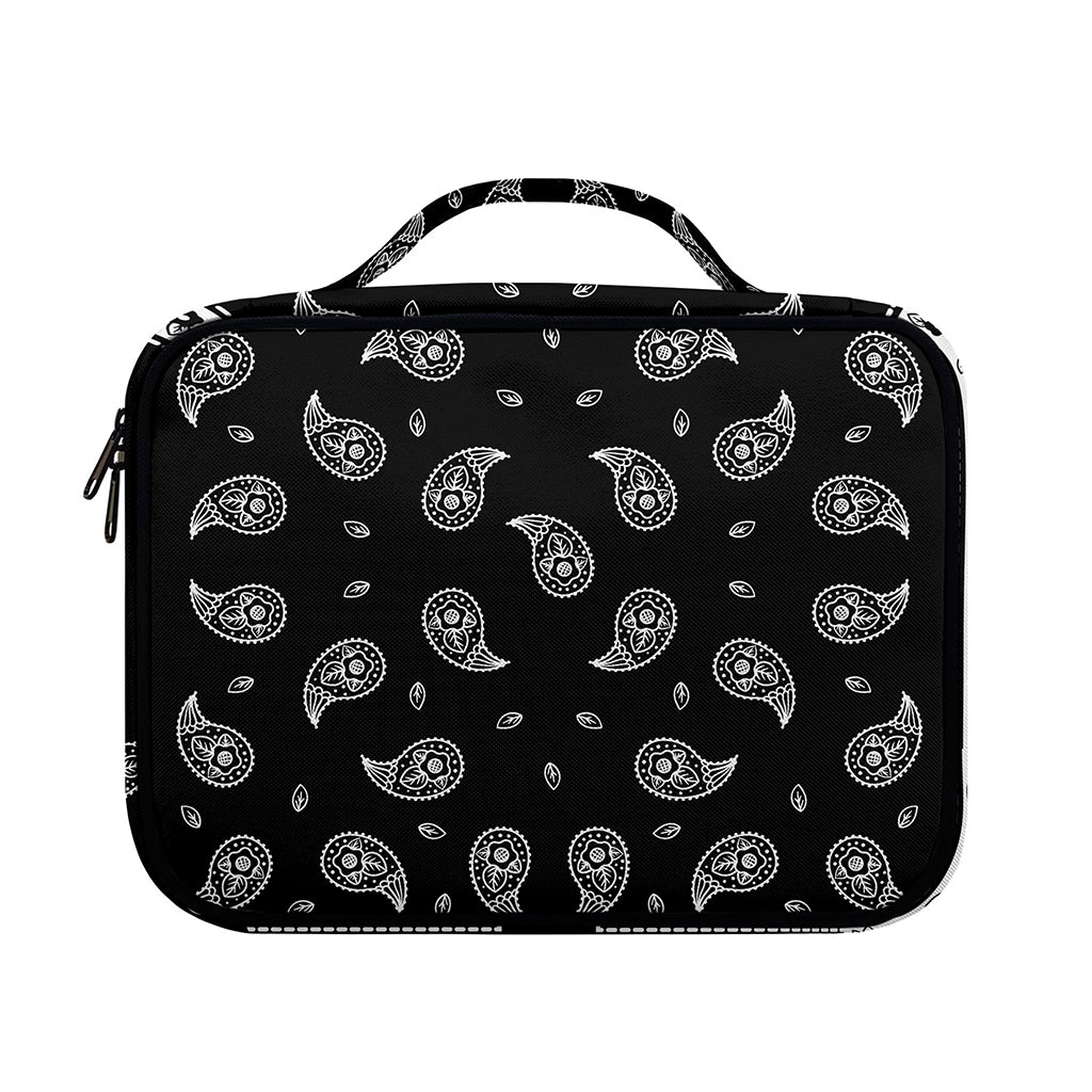 Black And White Bandana Print Briefcase Bible Bag