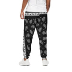 Black And White Bandana Print Cotton Pants
