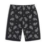 Black And White Bandana Print Cotton Shorts