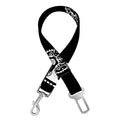 Black And White Bandana Print Dog Seat Belt