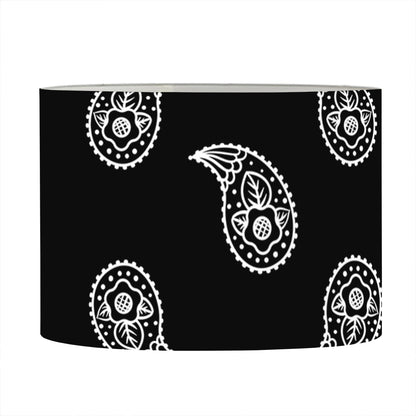 Black And White Bandana Print Drum Lamp Shade