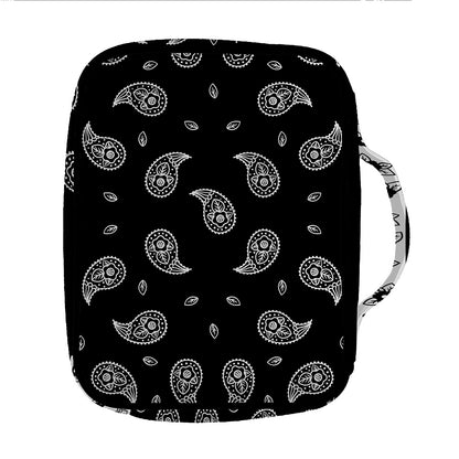 Black And White Bandana Print Front Pocket Bible Bag