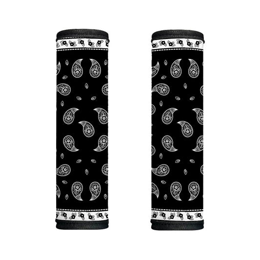 Black And White Bandana Print Handle Covers