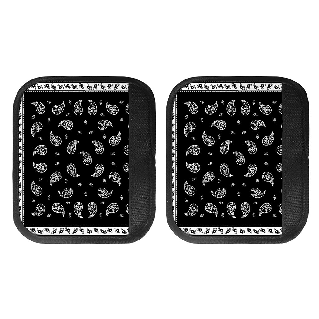Black And White Bandana Print Handle Covers