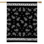 Black And White Bandana Print House Flag