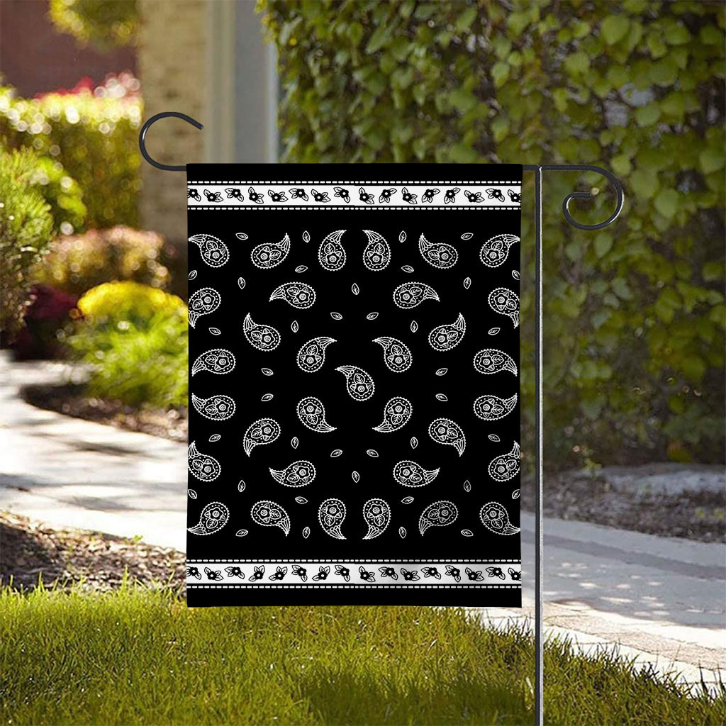 Black And White Bandana Print House Flag