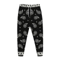 Black And White Bandana Print Jogger Pants