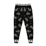 Black And White Bandana Print Jogger Pants