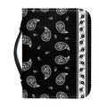 Black And White Bandana Print Leather Bible Cover