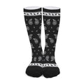 Black And White Bandana Print Long Socks