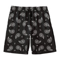 Black And White Bandana Print Men's Swim Trunks