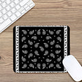 Black And White Bandana Print Mouse Pad