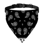 Black And White Bandana Print Over The Collar Dog Bandana