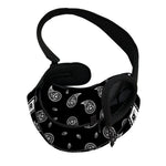 Black And White Bandana Print Pet Sling Carrier
