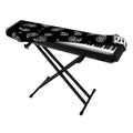 Black And White Bandana Print Piano Keyboard Cover