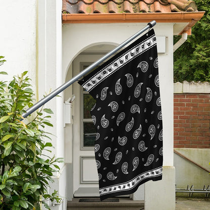 Black And White Bandana Print Polyester Flag