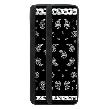 Black And White Bandana Print Refrigerator Handle Covers