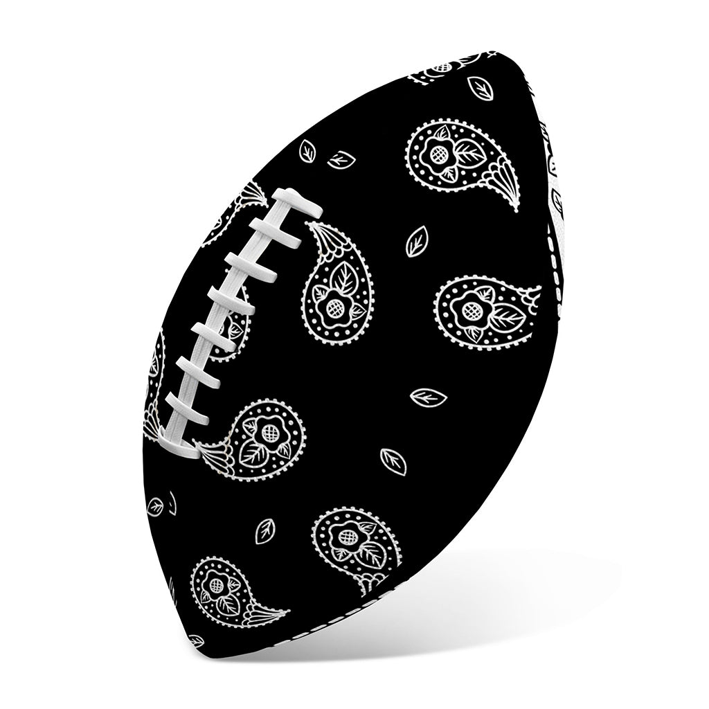 Black And White Bandana Print Rugby Ball
