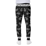 Black And White Bandana Print Scuba Joggers