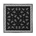 Black And White Bandana Print Silk Bandana
