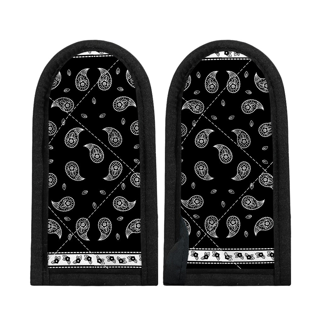 Black And White Bandana Print Skillet Handle Cover