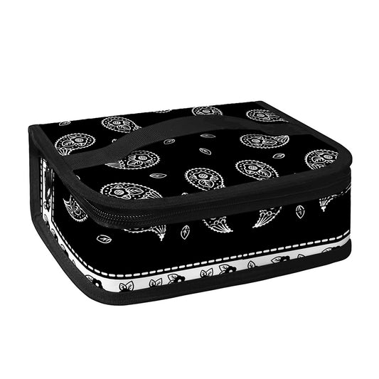 Black And White Bandana Print Small Lunch Bag
