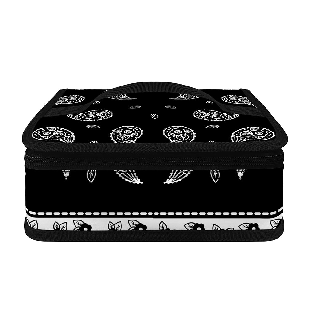 Black And White Bandana Print Small Lunch Bag