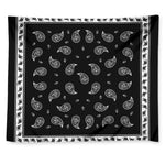 Black And White Bandana Print Tapestry