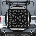 Black And White Bandana Print Tire Cover