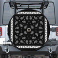 Black And White Bandana Print Tire Cover With Camera Hole
