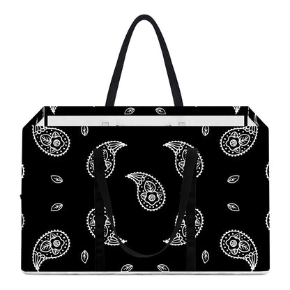 Black And White Bandana Print Utility Tote Bag