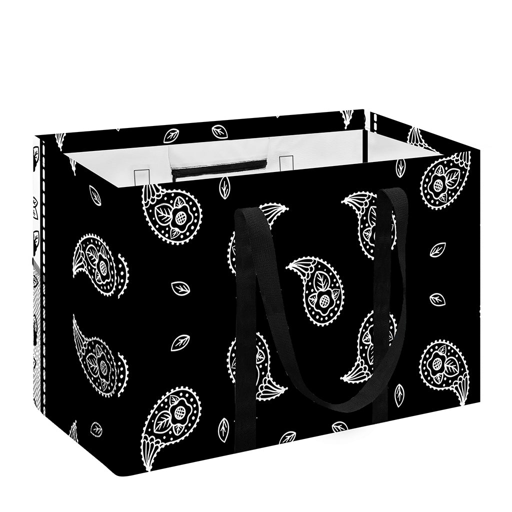 Black And White Bandana Print Utility Tote Bag