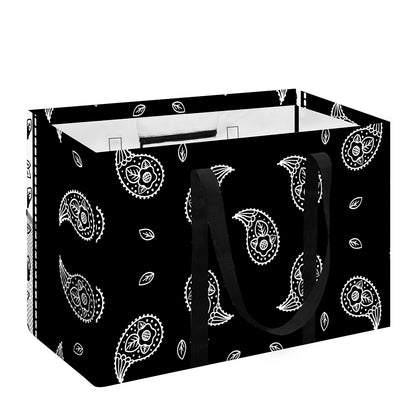 Black And White Bandana Print Utility Tote Bag