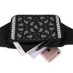 Black And White Bandana Print Waist Bag