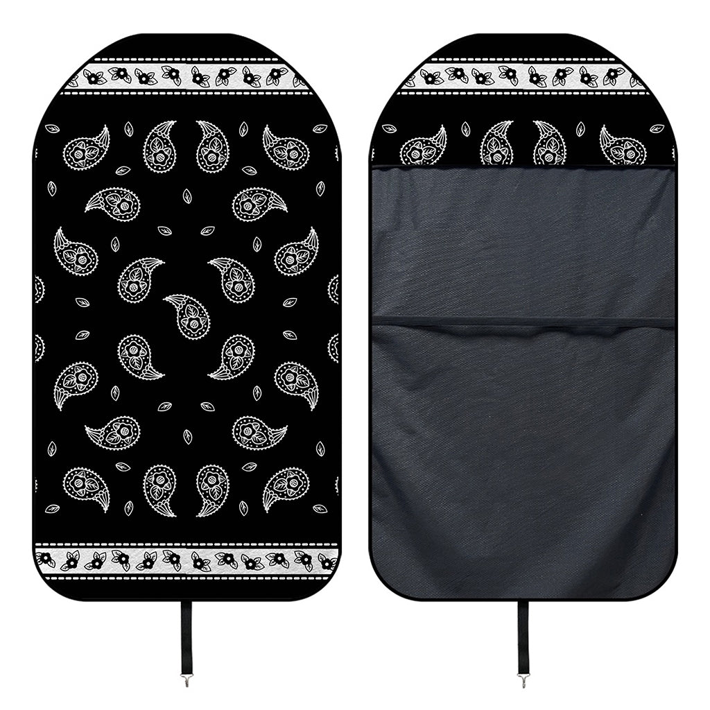 Black And White Bandana Print Waterproof Car Seat Cover