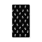 Black And White Beer Pattern Print Baby Crib Sheet