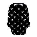 Black And White Beer Pattern Print Baby Seat Cover