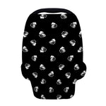 Black And White Beer Pattern Print Baby Seat Cover