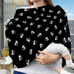 Black And White Beer Pattern Print Baby Seat Cover