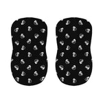 Black And White Beer Pattern Print Bar Stool Covers