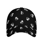 Black And White Beer Pattern Print Baseball Cap