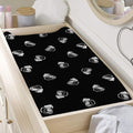 Black And White Beer Pattern Print Changing Pad Cover