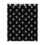 Black And White Beer Pattern Print Curtain