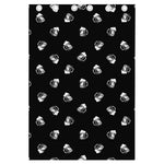 Black And White Beer Pattern Print Curtain