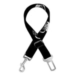 Black And White Beer Pattern Print Dog Seat Belt