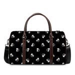 Black And White Beer Pattern Print Duffle Bag