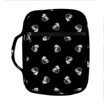 Black And White Beer Pattern Print Front Pocket Bible Bag