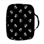Black And White Beer Pattern Print Front Pocket Bible Bag