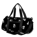 Black And White Beer Pattern Print Gym Bag