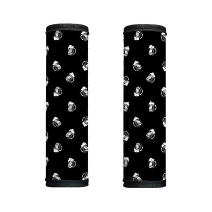Black And White Beer Pattern Print Handle Covers
